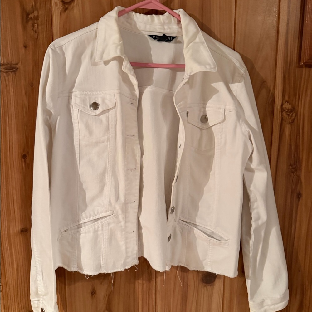 Baccini Off-White Denim Jacket